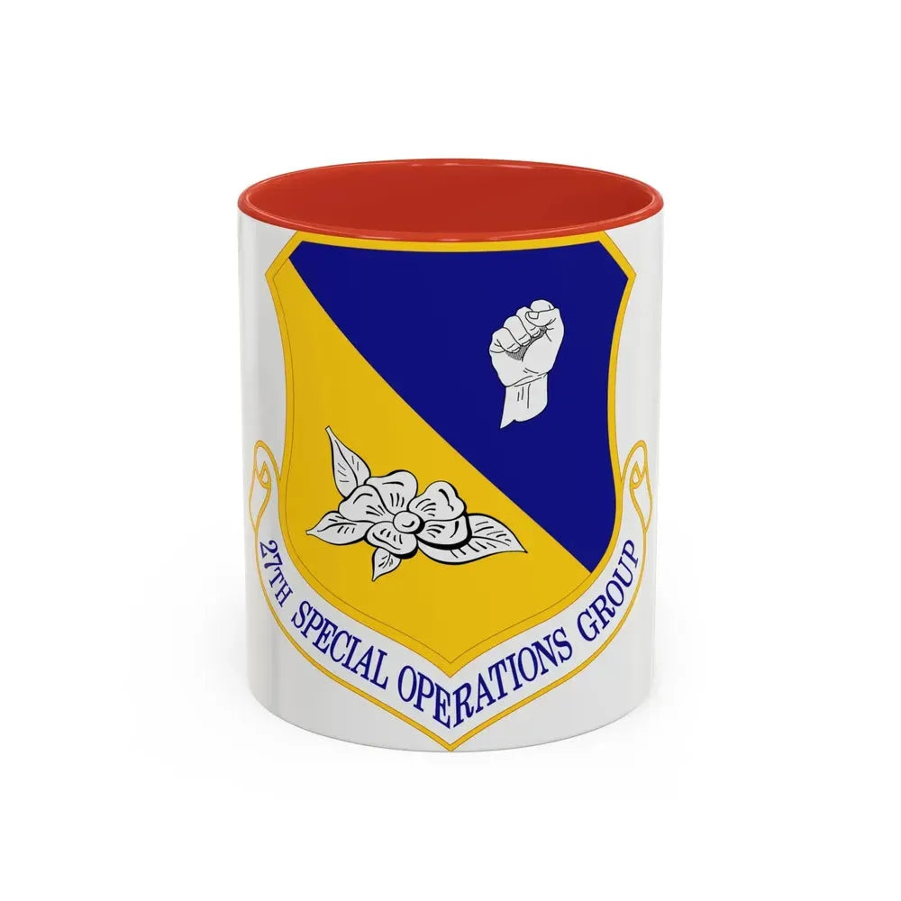 27 Special Operations Group AFSOC (U.S. Air Force) Accent Coffee Mug 11oz Red - Go Mug Yourself