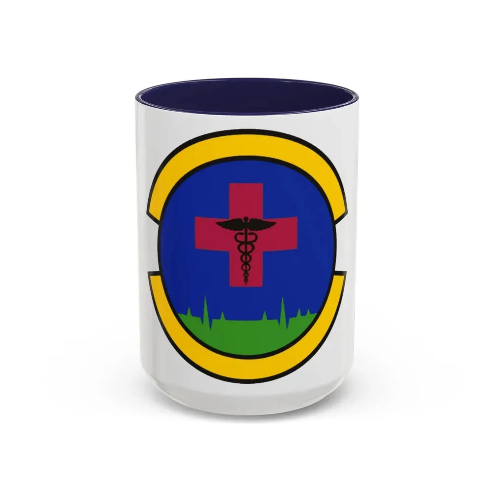 27 Special Operations Healthcare Operations Squadron AFSOC (U.S. Air Force) Accent Coffee Mug 15oz Navy - Go Mug Yourself