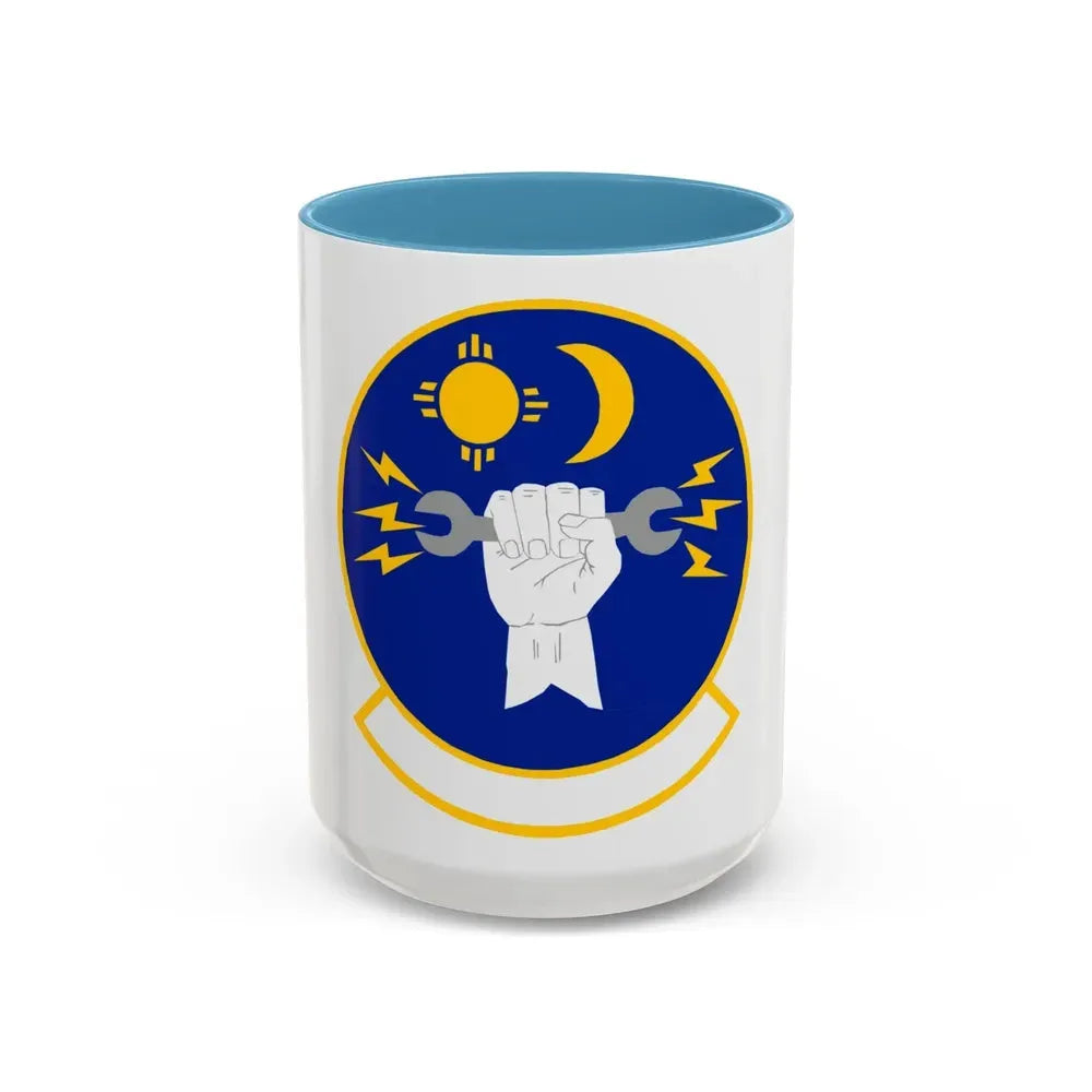 27 Special Operations Maintenance Squadron AFSOC (U.S. Air Force) Accent Coffee Mug 15oz Light Blue - Go Mug Yourself