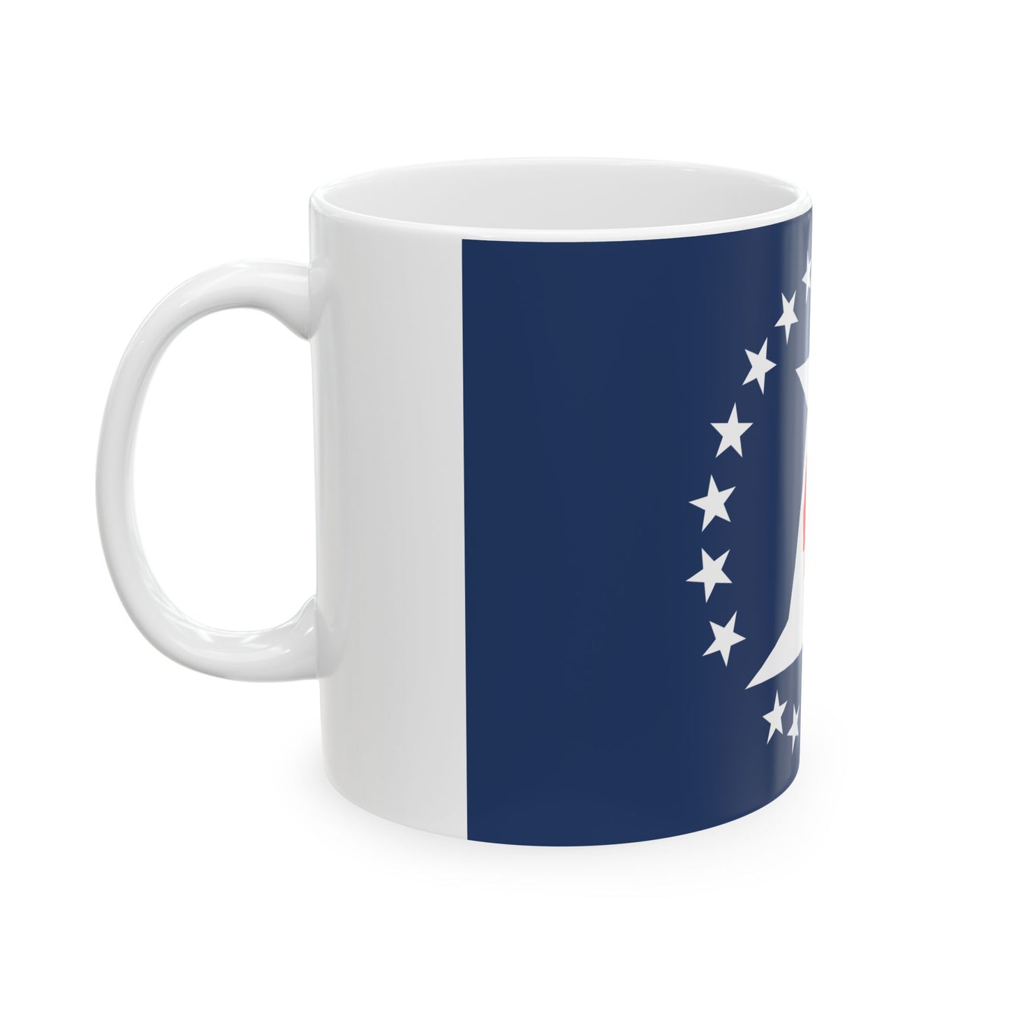 Illinois Sesquicentennial Flag (United States) White Coffee Mug