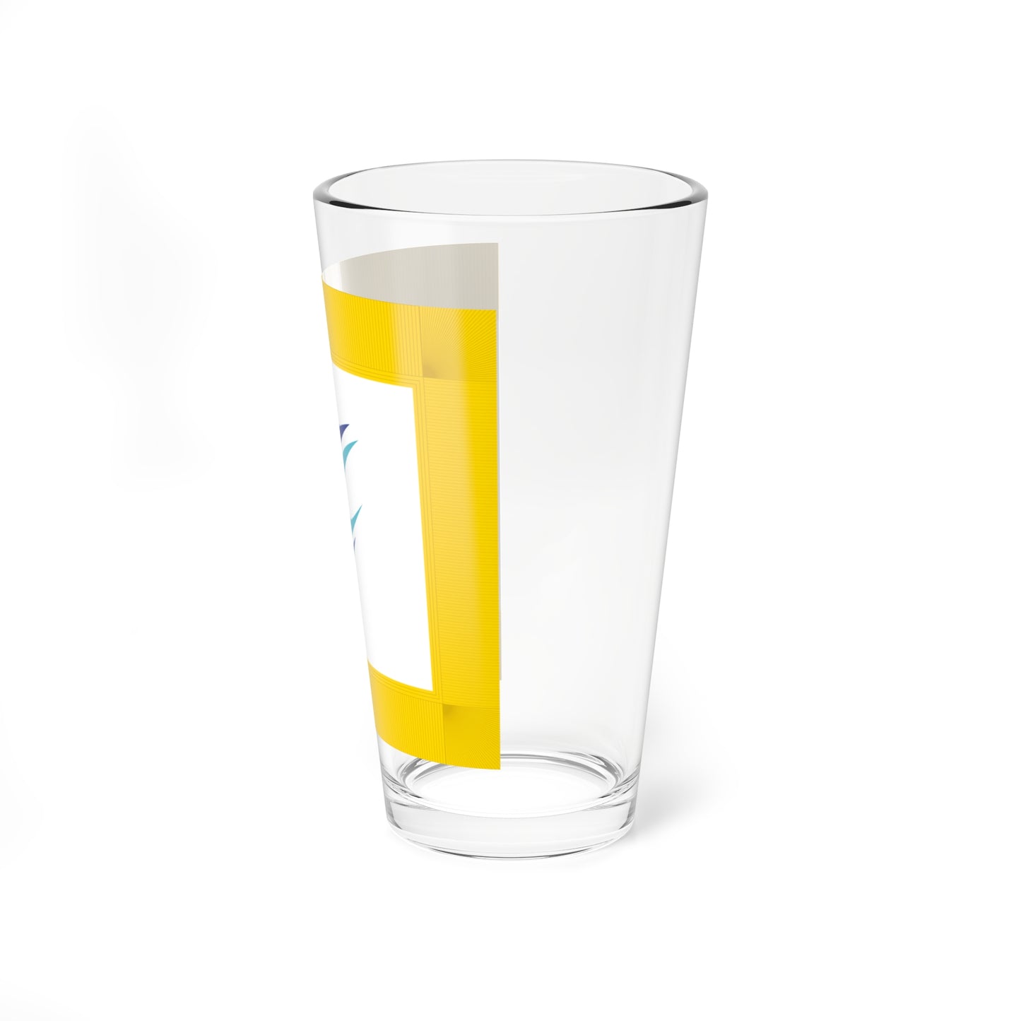 Flag of Tōmi Nagano fringed (Japan) Pint Glass 16oz