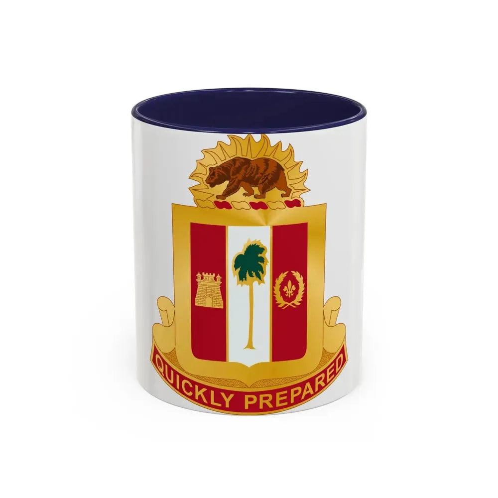 271st Antiaircraft Artillery Gun Battalion (U.S. Army) Accent Coffee Mug 11oz Navy - Go Mug Yourself