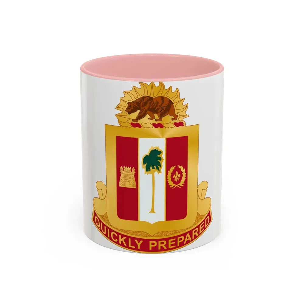 271st Antiaircraft Artillery Gun Battalion (U.S. Army) Accent Coffee Mug 11oz Pink - Go Mug Yourself