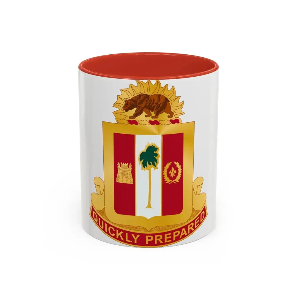 271st Antiaircraft Artillery Gun Battalion (U.S. Army) Accent Coffee Mug 11oz Red - Go Mug Yourself