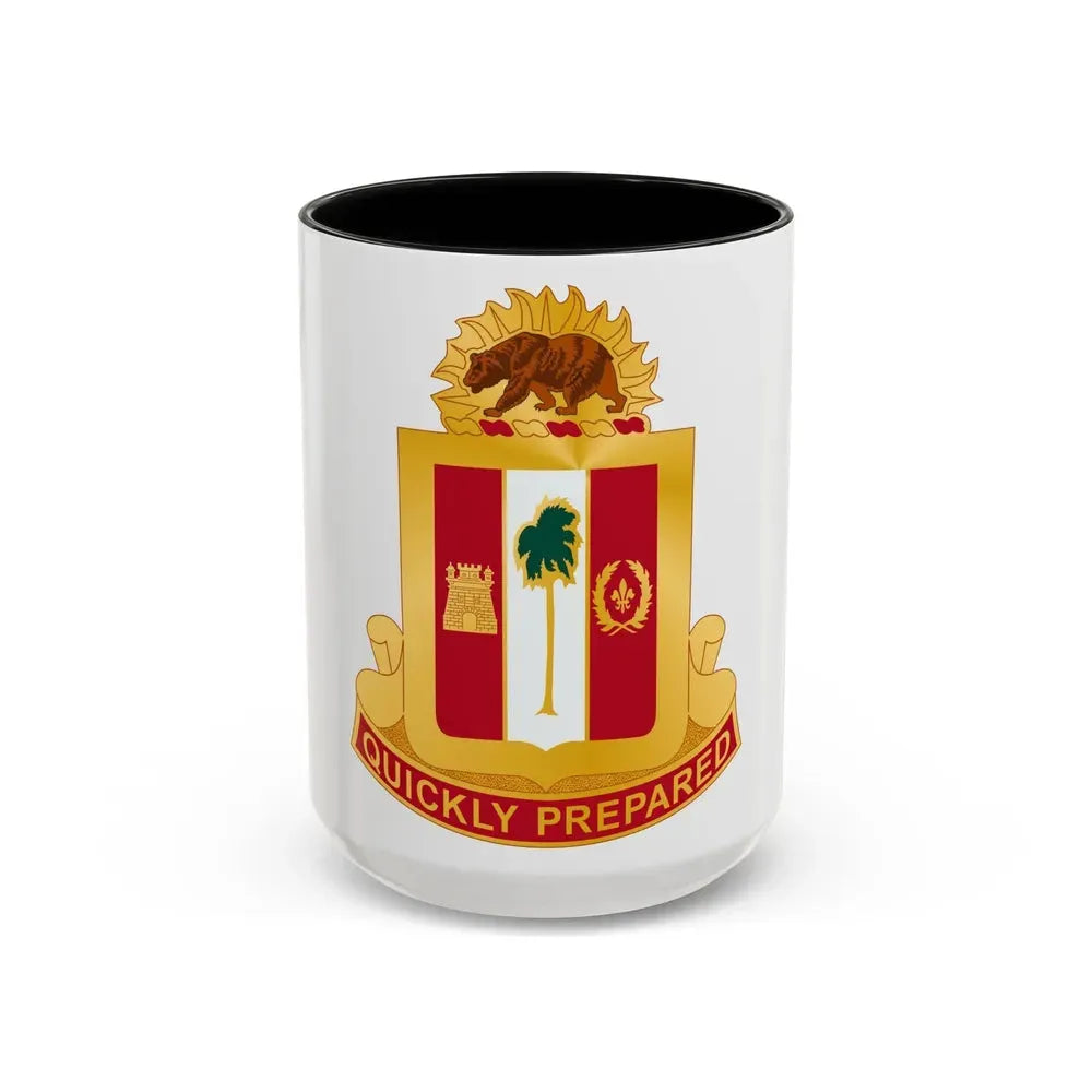 271st Antiaircraft Artillery Gun Battalion (U.S. Army) Accent Coffee Mug 15oz Black - Go Mug Yourself
