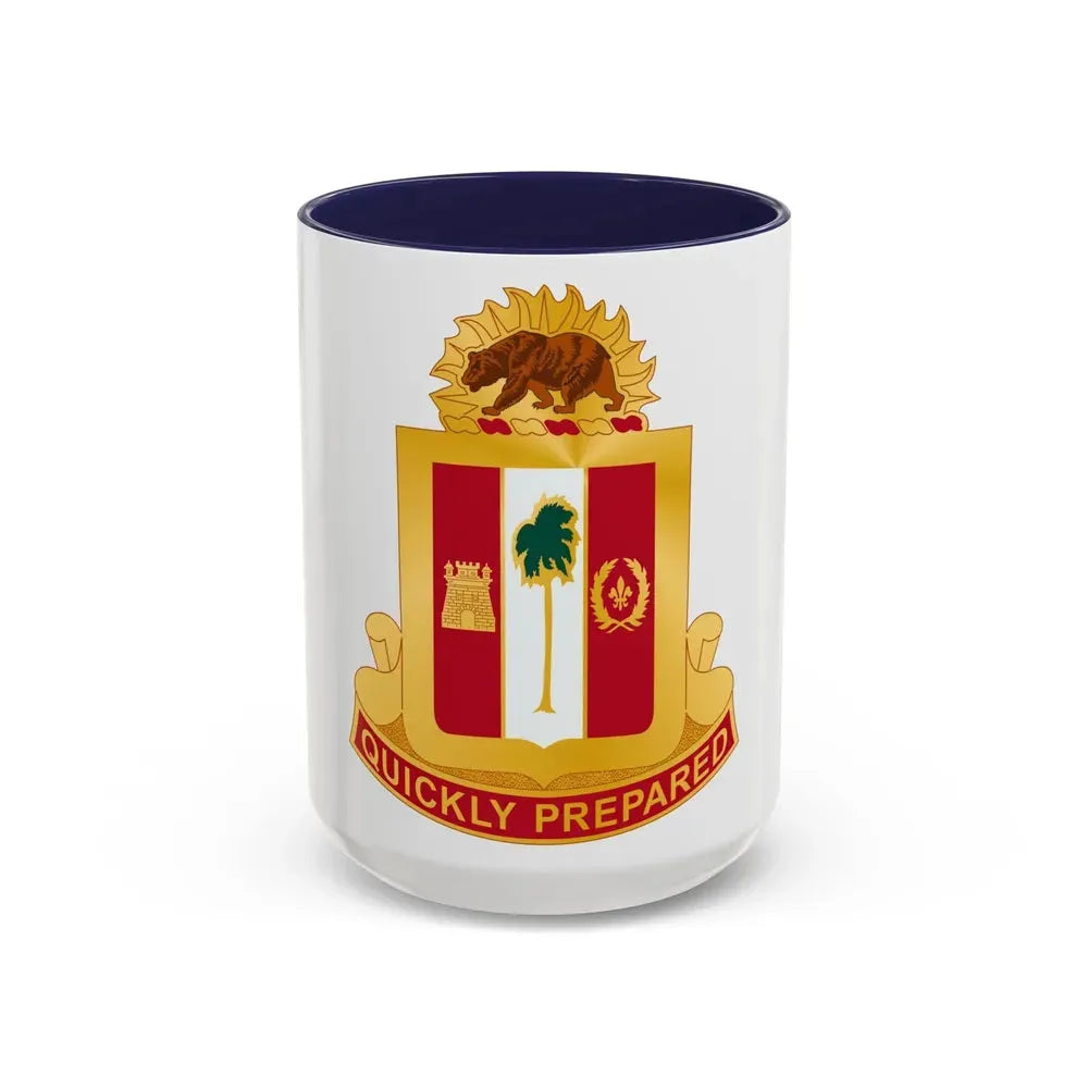 271st Antiaircraft Artillery Gun Battalion (U.S. Army) Accent Coffee Mug 15oz Navy - Go Mug Yourself