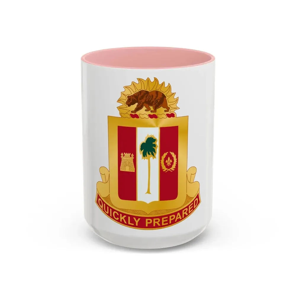271st Antiaircraft Artillery Gun Battalion (U.S. Army) Accent Coffee Mug 15oz Pink - Go Mug Yourself