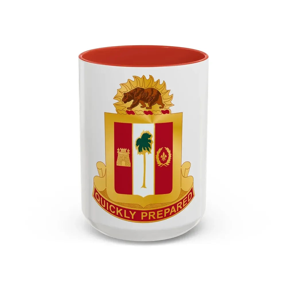 271st Antiaircraft Artillery Gun Battalion (U.S. Army) Accent Coffee Mug 15oz Red - Go Mug Yourself
