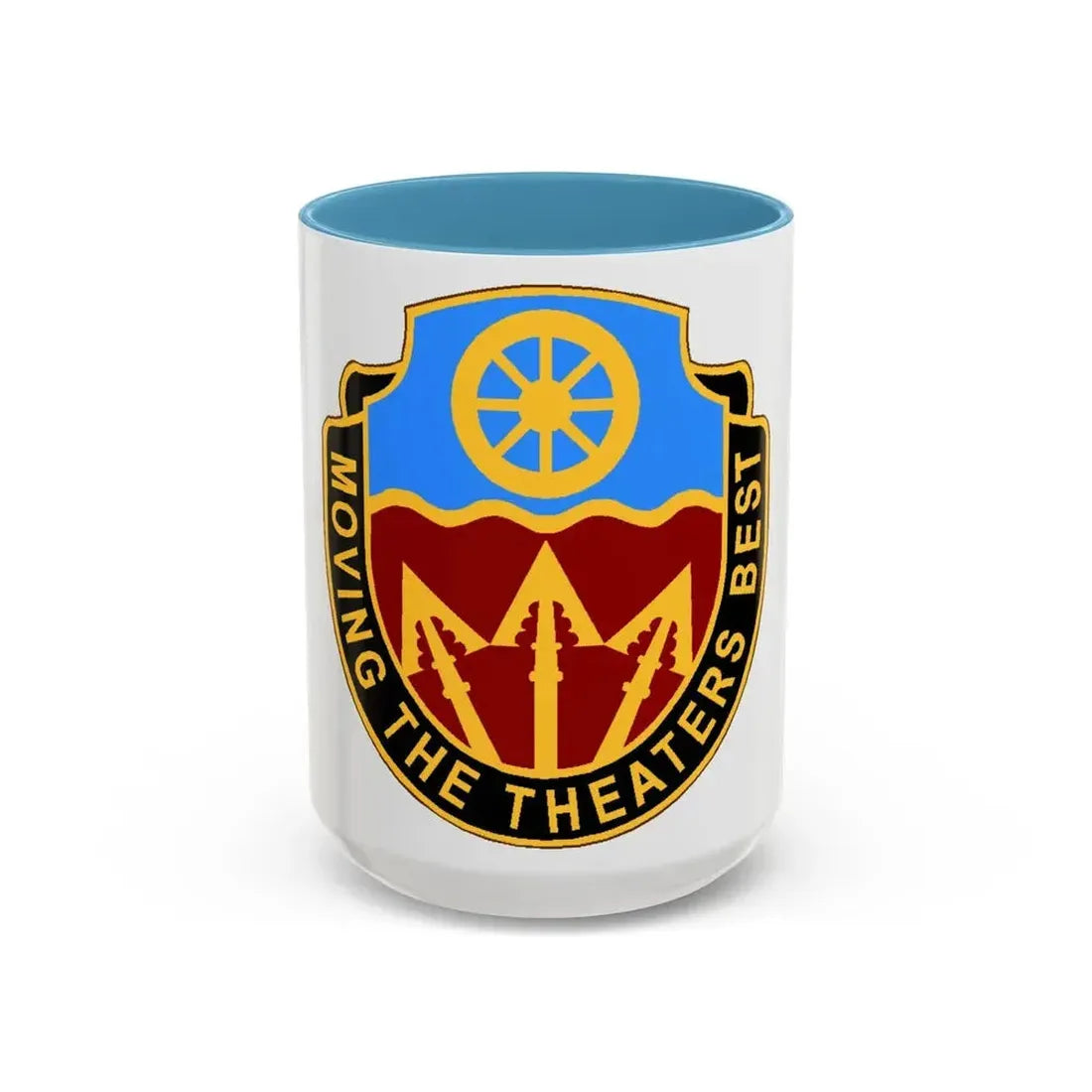 272 Transportation Battalion (U.S. Army) Accent Coffee Mug 15oz Light Blue - Go Mug Yourself