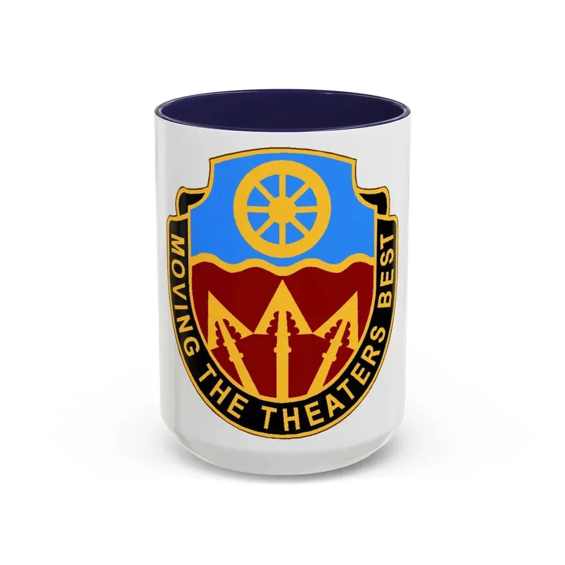 272 Transportation Battalion (U.S. Army) Accent Coffee Mug 15oz Navy - Go Mug Yourself