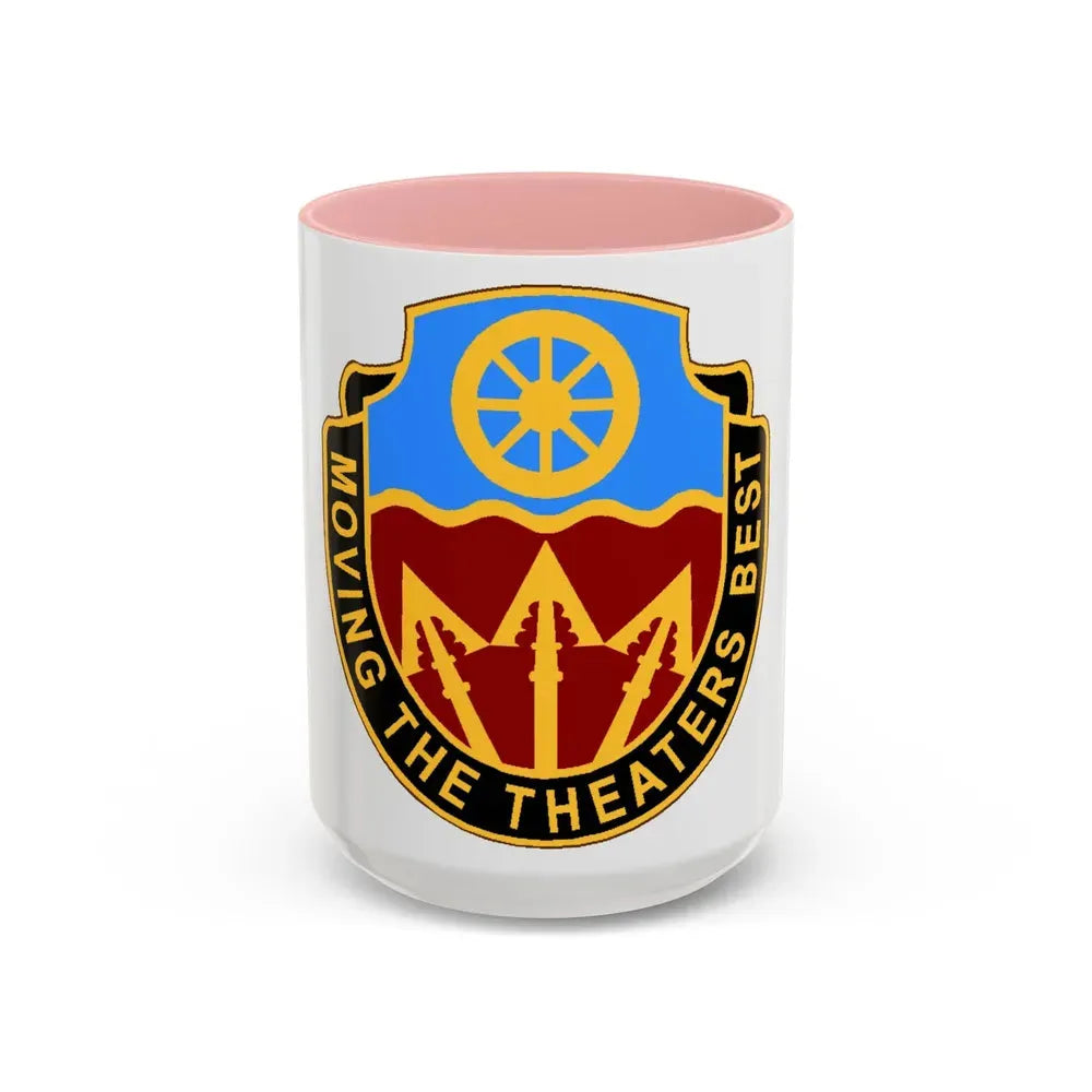 272 Transportation Battalion (U.S. Army) Accent Coffee Mug 15oz Pink - Go Mug Yourself