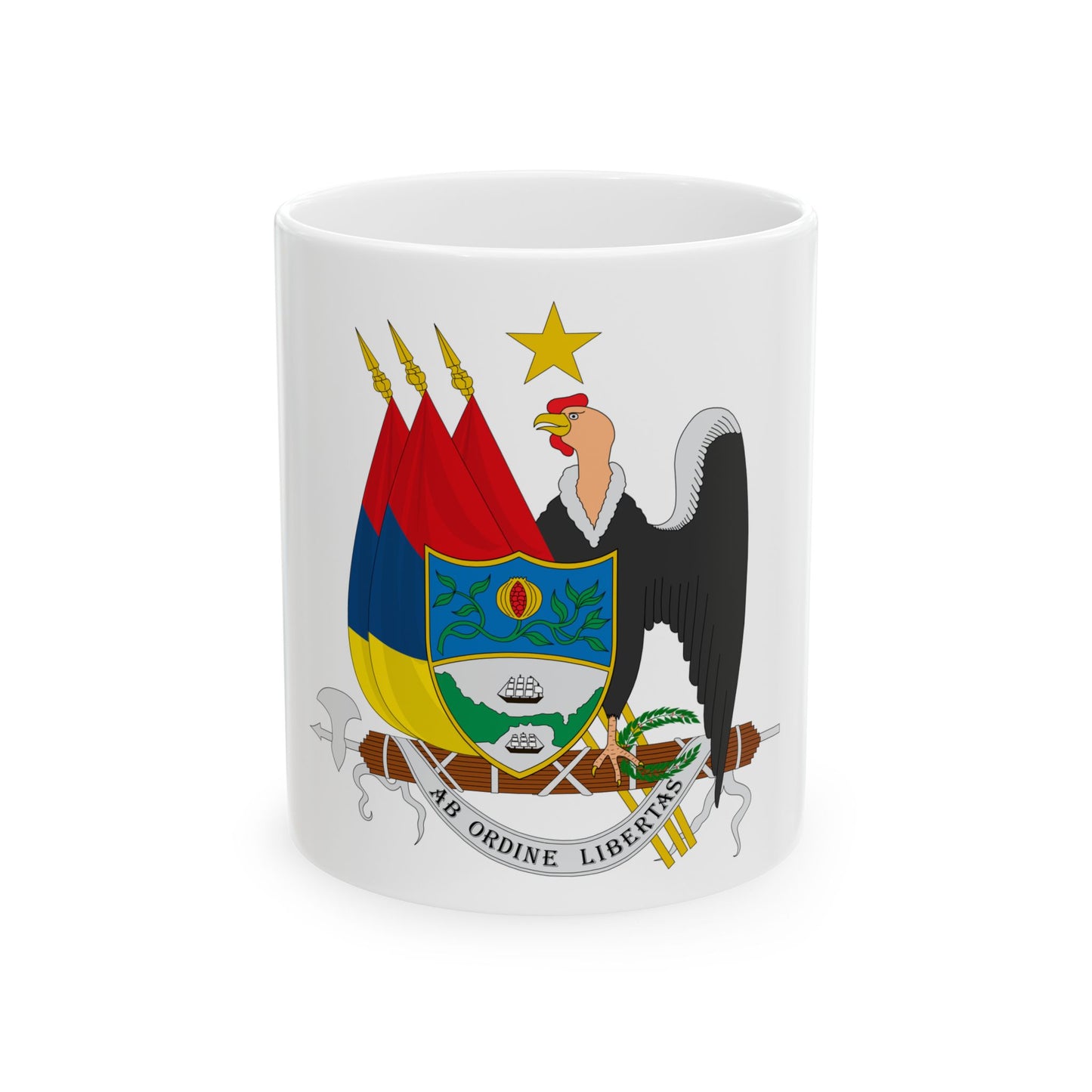 Coat of arms of New Granada (1854) - White Coffee Mug