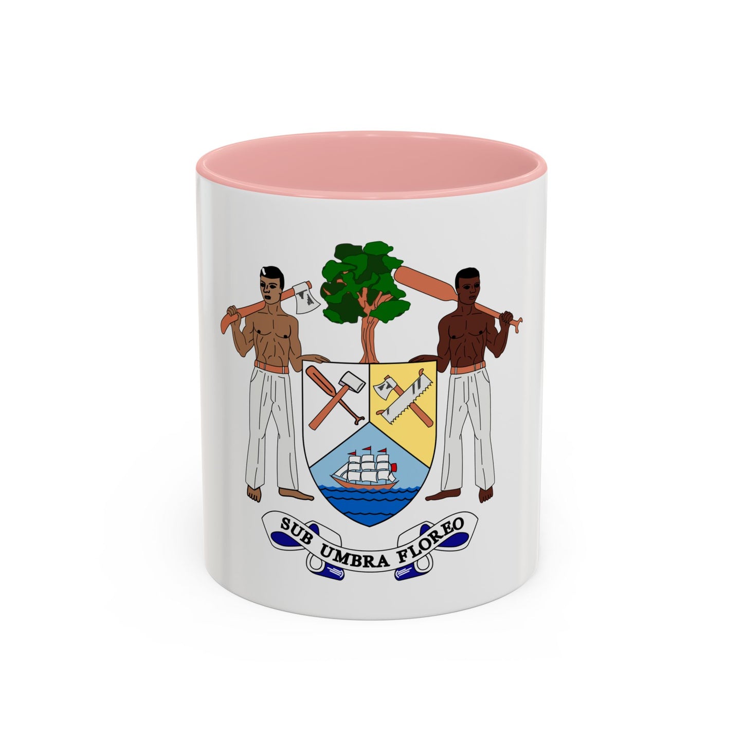 Coat of arms of British Honduras-Belize (1967-1981) - Accent Coffee Mug