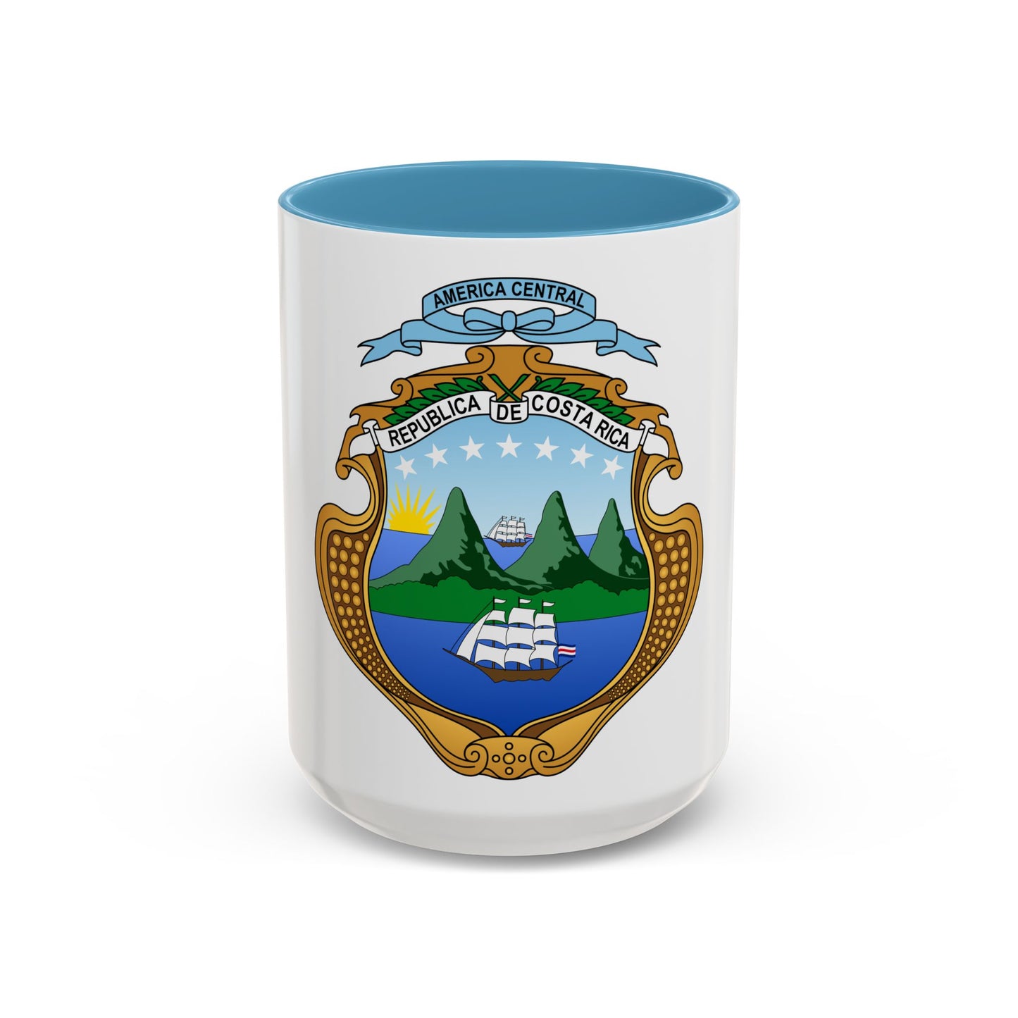 Coat of arms of Costa Rica (1964-1998) - Accent Coffee Mug