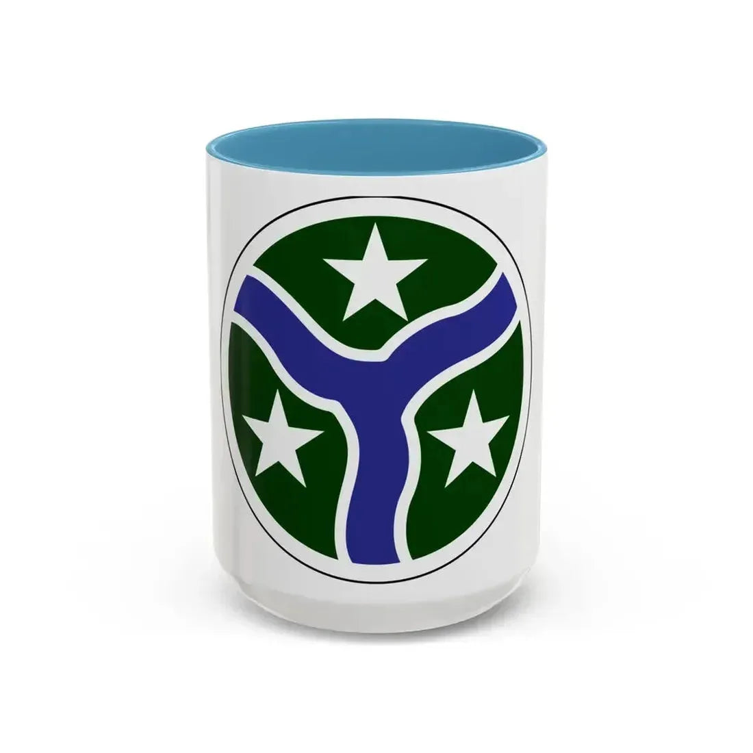 278th Armored Cavalry Regiment (U.S. Army) Accent Coffee Mug 15oz Light Blue - Go Mug Yourself