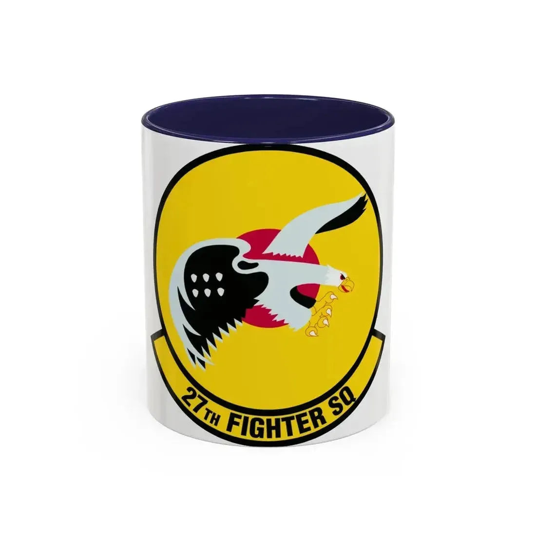 27th Fighter Squadron (U.S. Air Force) Accent Coffee Mug 11oz Navy - Go Mug Yourself