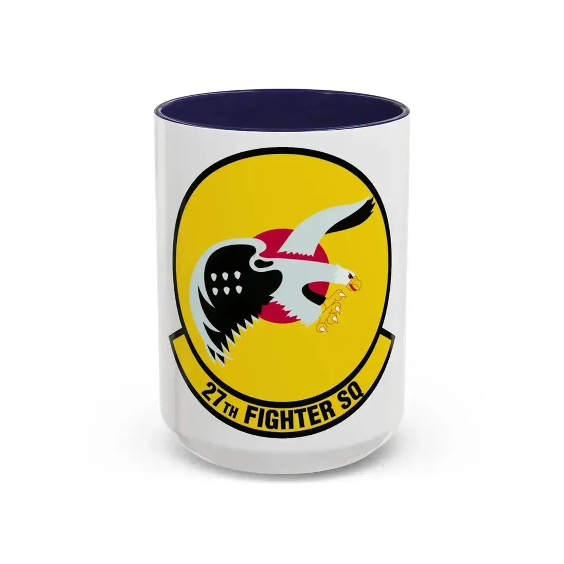 27th Fighter Squadron (U.S. Air Force) Accent Coffee Mug 15oz Navy - Go Mug Yourself