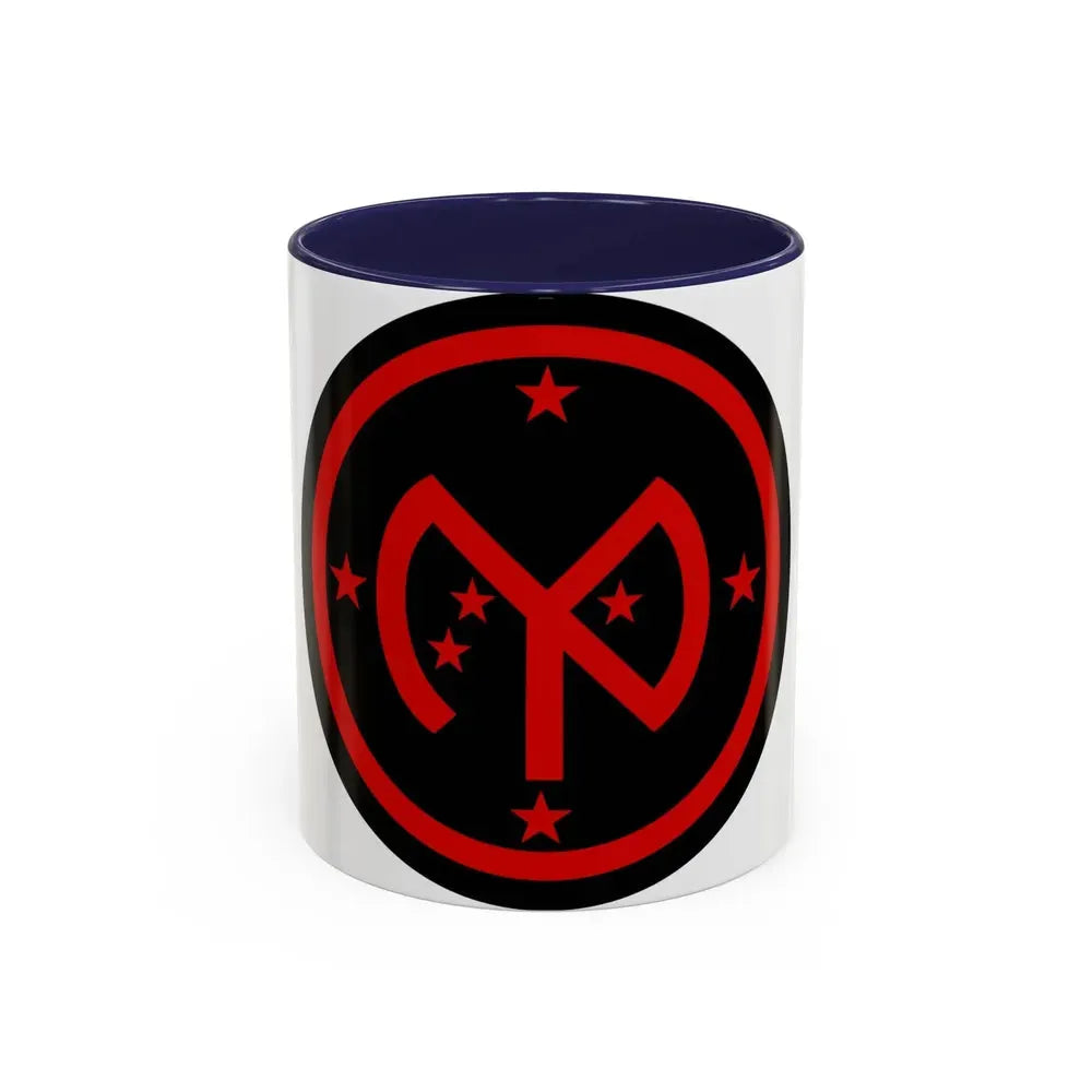 27th Infantry Division SSI (U.S. Army) Accent Coffee Mug 11oz Navy - Go Mug Yourself