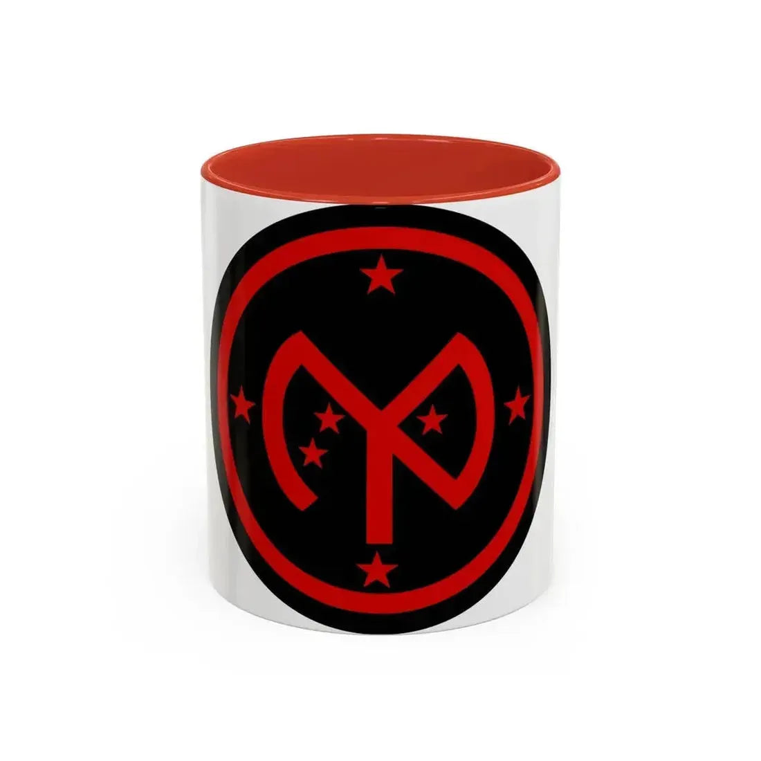 27th Infantry Division SSI (U.S. Army) Accent Coffee Mug 11oz Red - Go Mug Yourself