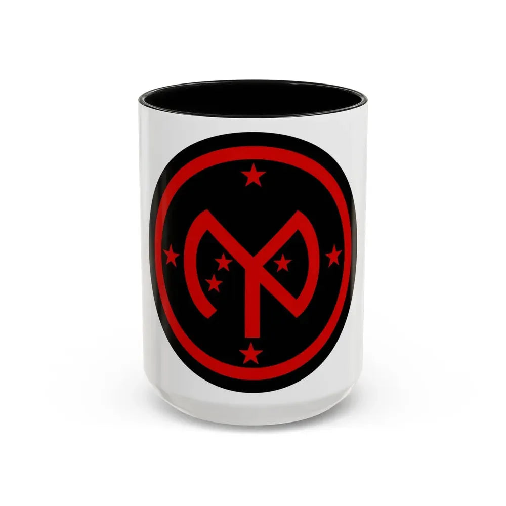 27th Infantry Division SSI (U.S. Army) Accent Coffee Mug 15oz Black - Go Mug Yourself