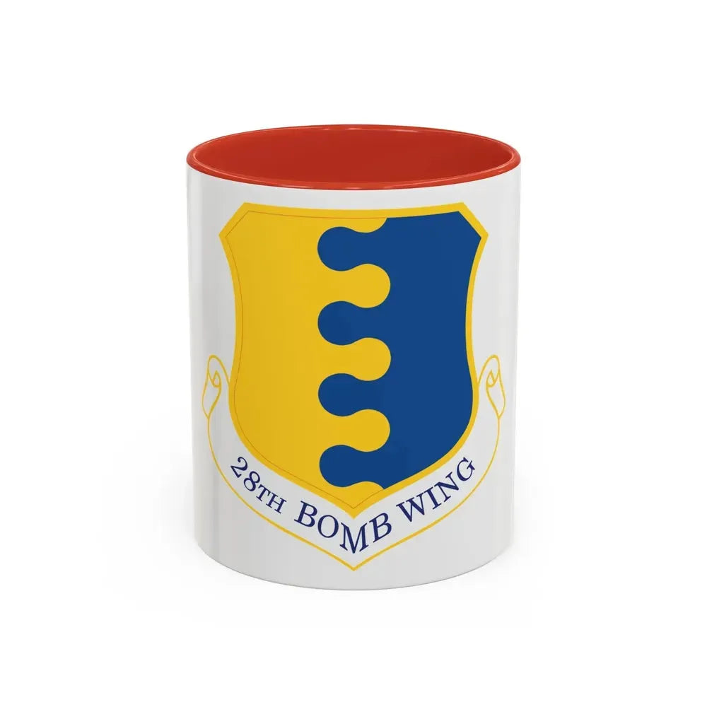 28 Bomb Wing ACC (U.S. Air Force) Accent Coffee Mug 11oz Red - Go Mug Yourself