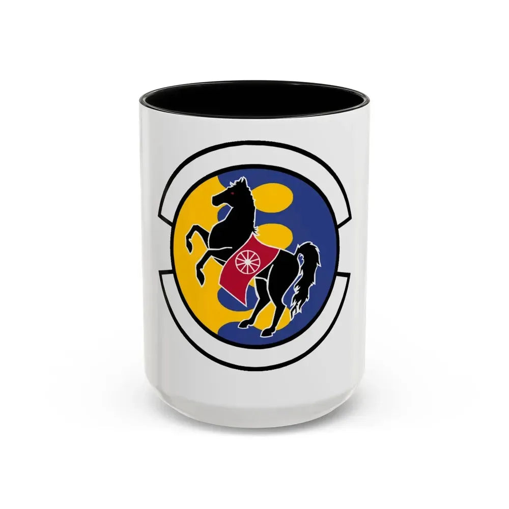 28 Logistics Readiness Squadron ACC (U.S. Air Force) Accent Coffee Mug 15oz Black - Go Mug Yourself