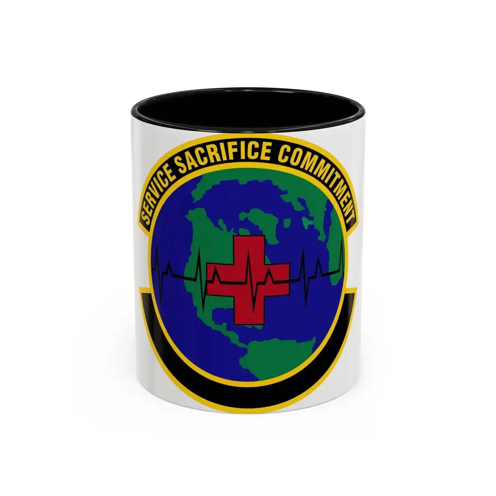 28 Operational Medical Readiness Squadron AFGSC (U.S. Air Force) Accent Coffee Mug 11oz Black - Go Mug Yourself