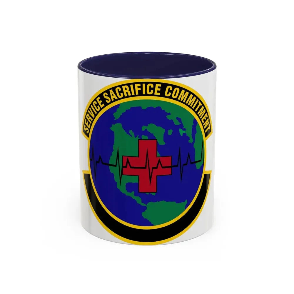 28 Operational Medical Readiness Squadron AFGSC (U.S. Air Force) Accent Coffee Mug 11oz Navy - Go Mug Yourself