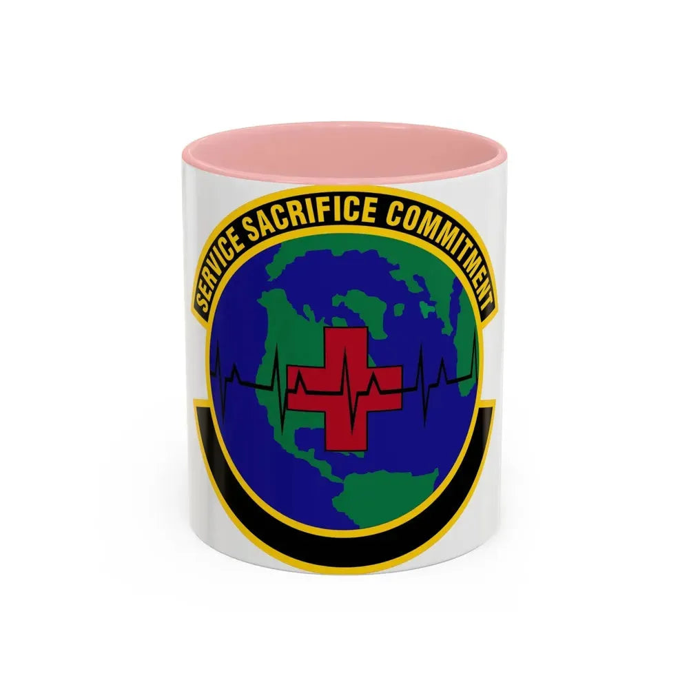 28 Operational Medical Readiness Squadron AFGSC (U.S. Air Force) Accent Coffee Mug 11oz Pink - Go Mug Yourself