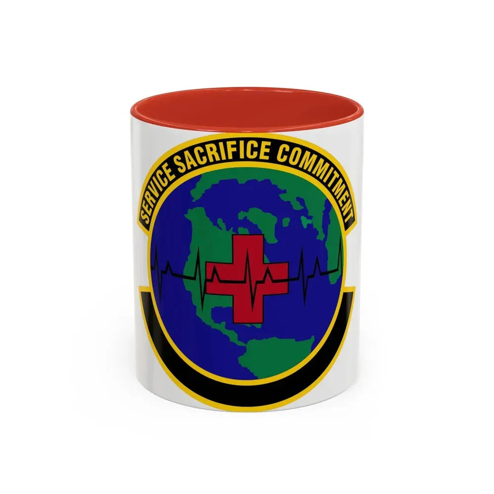 28 Operational Medical Readiness Squadron AFGSC (U.S. Air Force) Accent Coffee Mug 11oz Red - Go Mug Yourself