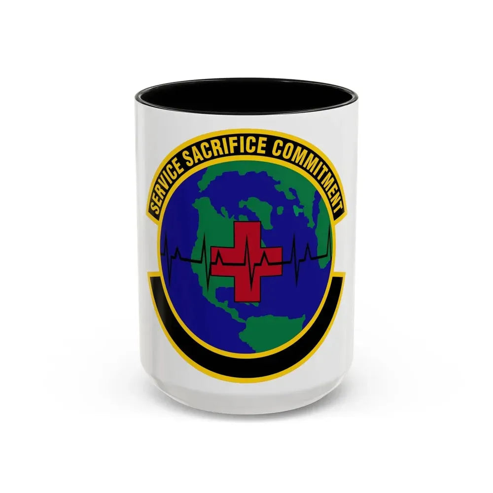 28 Operational Medical Readiness Squadron AFGSC (U.S. Air Force) Accent Coffee Mug 15oz Black - Go Mug Yourself