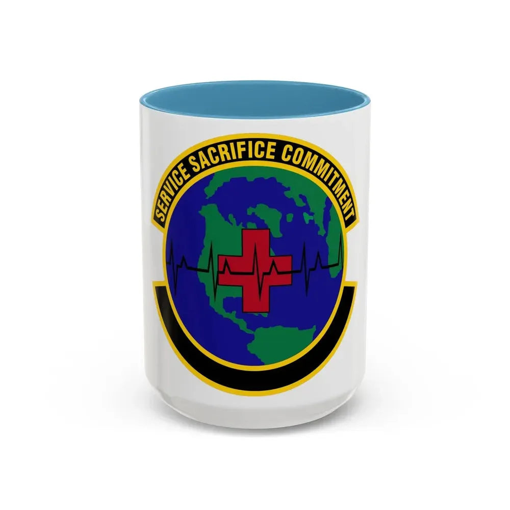 28 Operational Medical Readiness Squadron AFGSC (U.S. Air Force) Accent Coffee Mug 15oz Light Blue - Go Mug Yourself