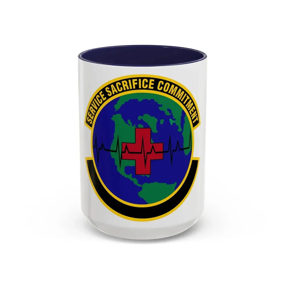 28 Operational Medical Readiness Squadron AFGSC (U.S. Air Force) Accent Coffee Mug 15oz Navy - Go Mug Yourself