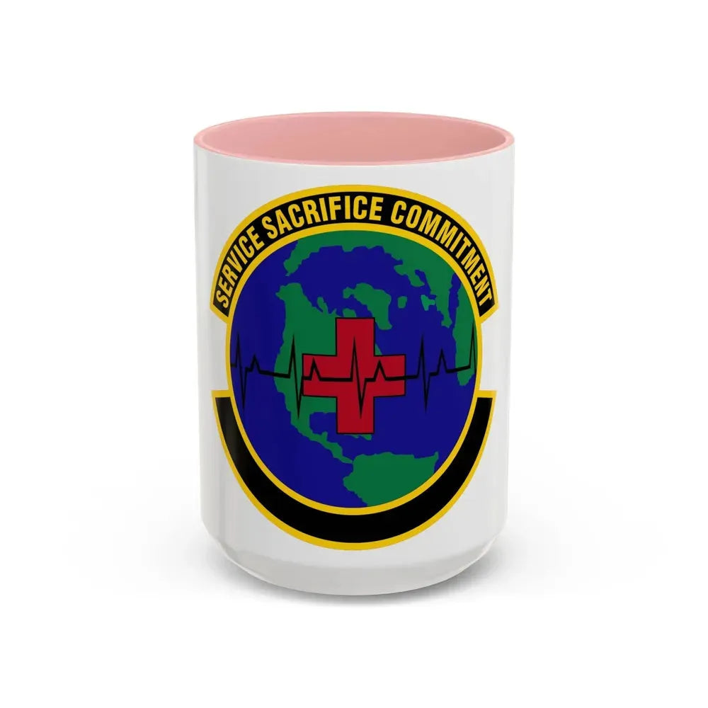 28 Operational Medical Readiness Squadron AFGSC (U.S. Air Force) Accent Coffee Mug 15oz Pink - Go Mug Yourself