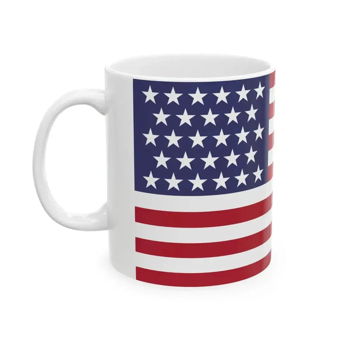 28 Star US Flag 2001 GWB inauguration (United States) White Coffee Mug - Go Mug Yourself