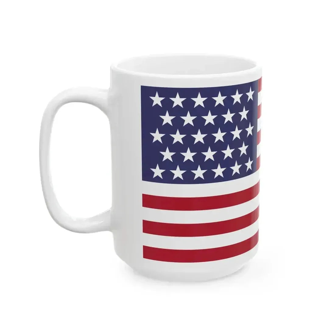 28 Star US Flag 2001 GWB inauguration (United States) White Coffee Mug - Go Mug Yourself