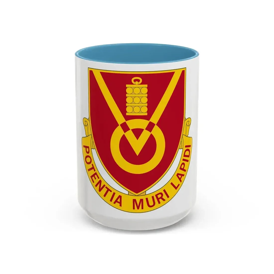 280th Artillery Regiment (U.S. Army) Accent Coffee Mug 15oz Light Blue - Go Mug Yourself