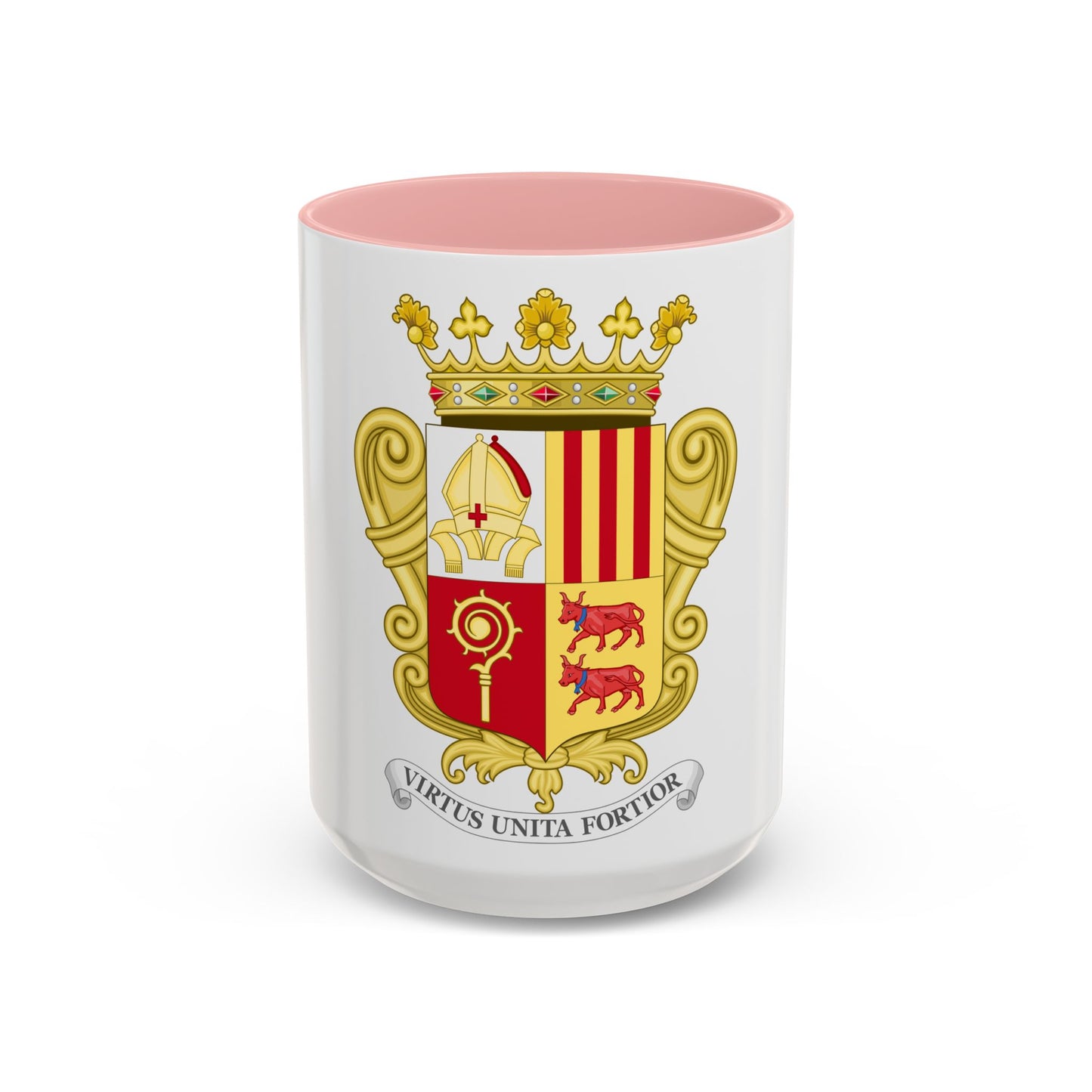 Historical Coat of Arms of French Prince of Andorra - Accent Coffee Mug