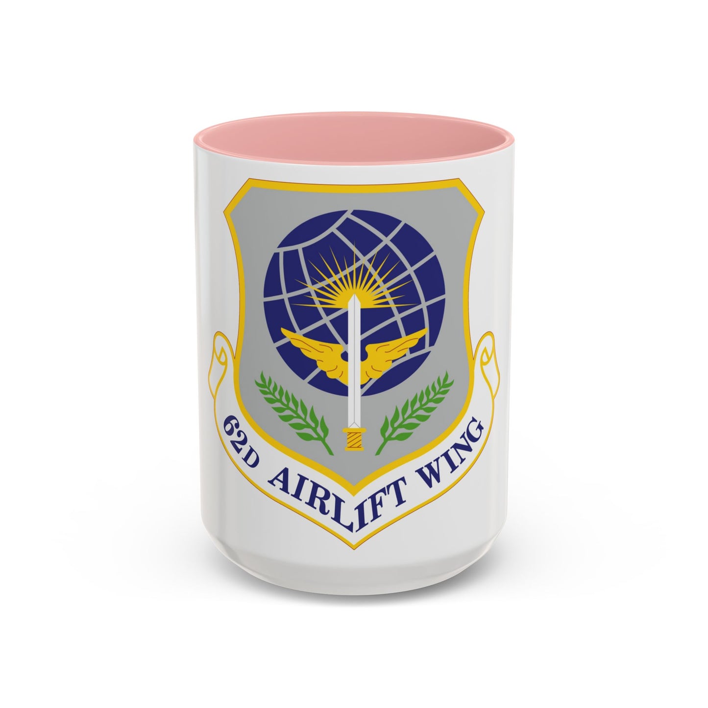 62d Airlift Wing (U.S. Air Force) Accent Coffee Mug