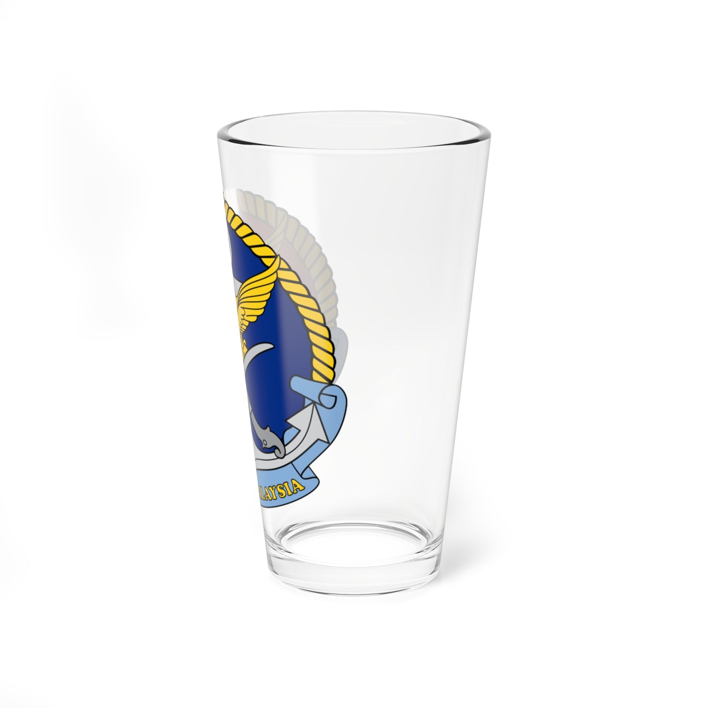 Crest of Malaysian Maritime Enforcement Agency (Malaysia) (Coat of Arms) Pint Glass 16oz