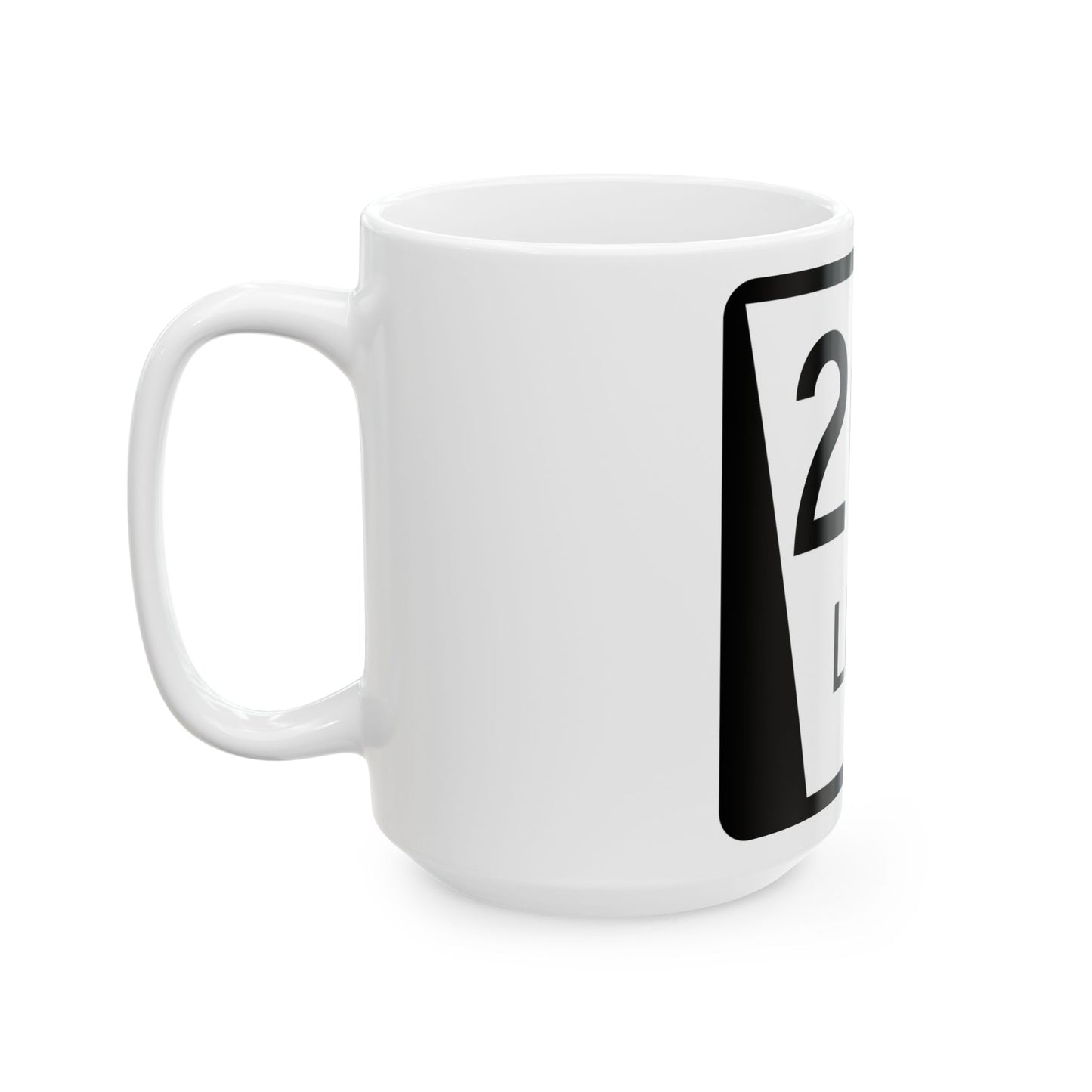 N LINK 20A (Nebraska) (Road Sign) White Coffee Mug