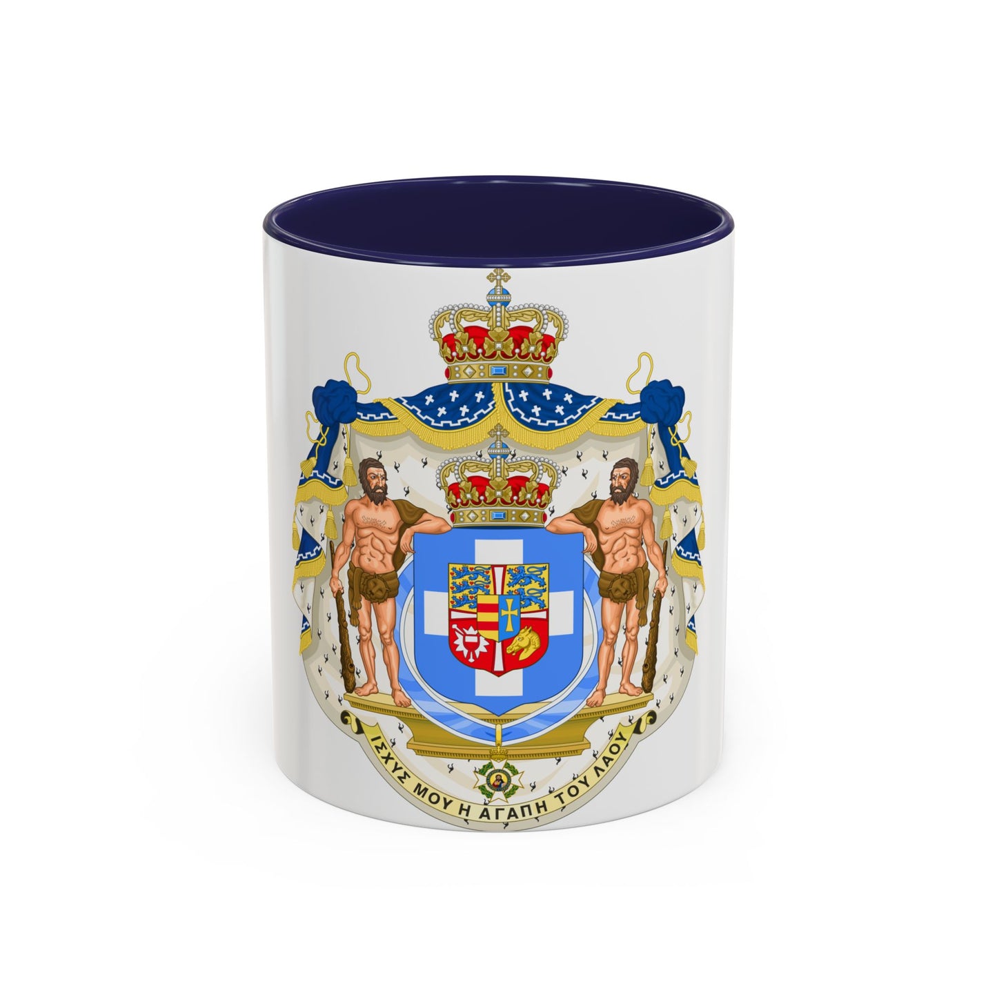 Royal Coat of Arms of Greece (1863-1936) - Accent Coffee Mug