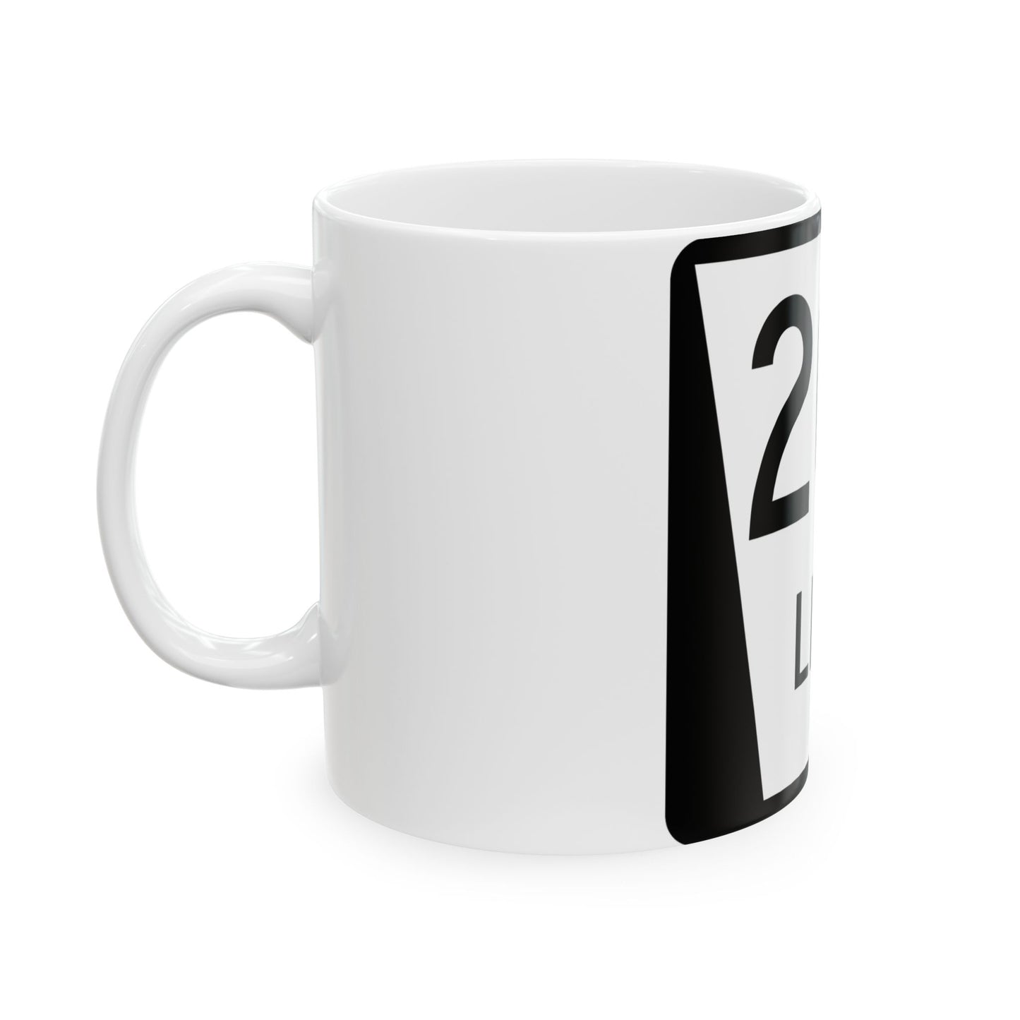 N LINK 20A (Nebraska) (Road Sign) White Coffee Mug