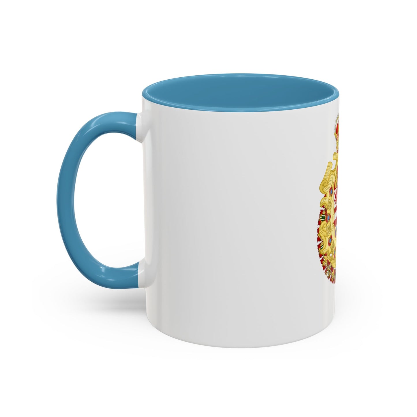 Royal Greater Coat of Arms of Spain (1700-1761) - Accent Coffee Mug