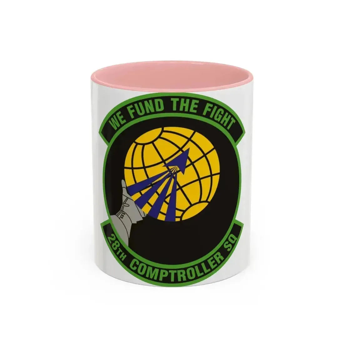 28th Comptroller Squadron (U.S. Air Force) Accent Coffee Mug 11oz Pink - Go Mug Yourself