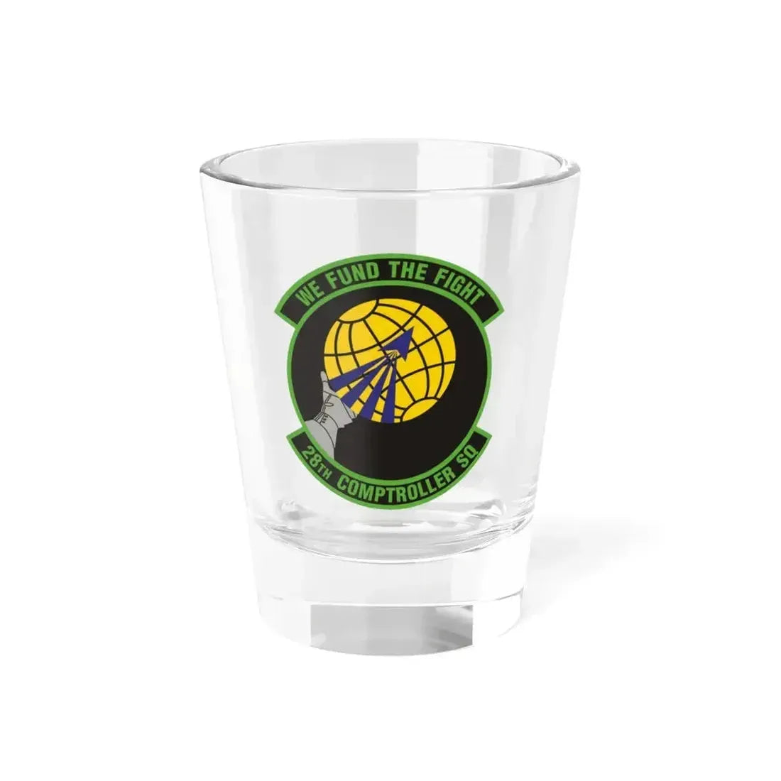 28th Comptroller Squadron (U.S. Air Force) Shot Glass 1.5oz 1.5oz - Go Mug Yourself
