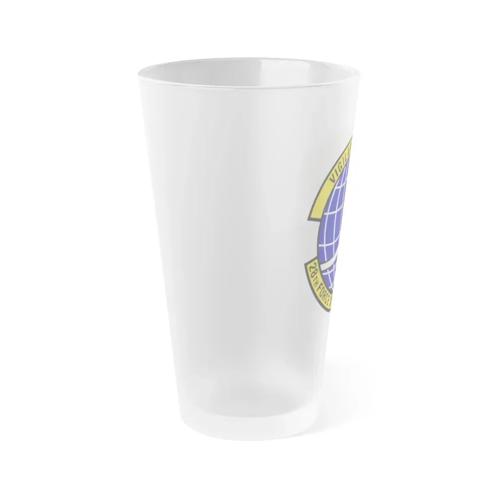 28th Force Support Squadron (U.S. Air Force) Frosted Pint Glass 16oz - Go Mug Yourself
