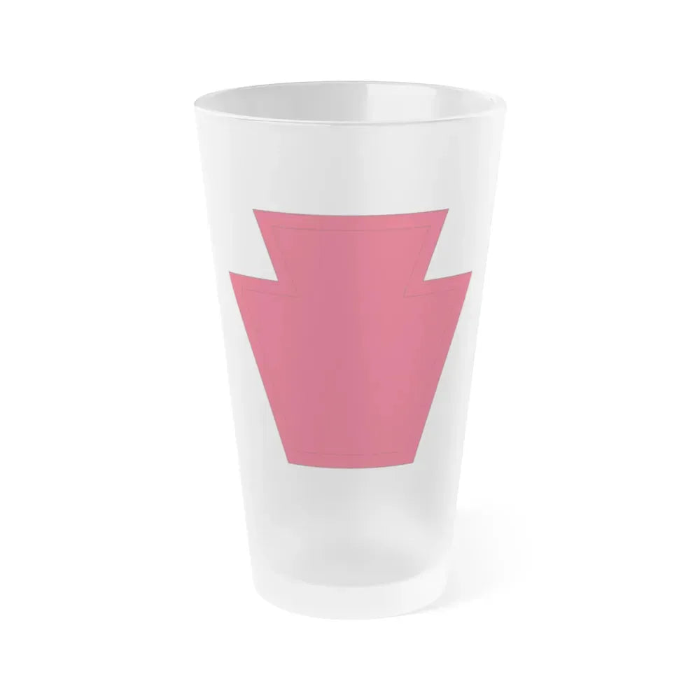 28th Infantry Division SSI 19182015 (U.S. Army) Frosted Pint Glass 16oz Default Title - Go Mug Yourself