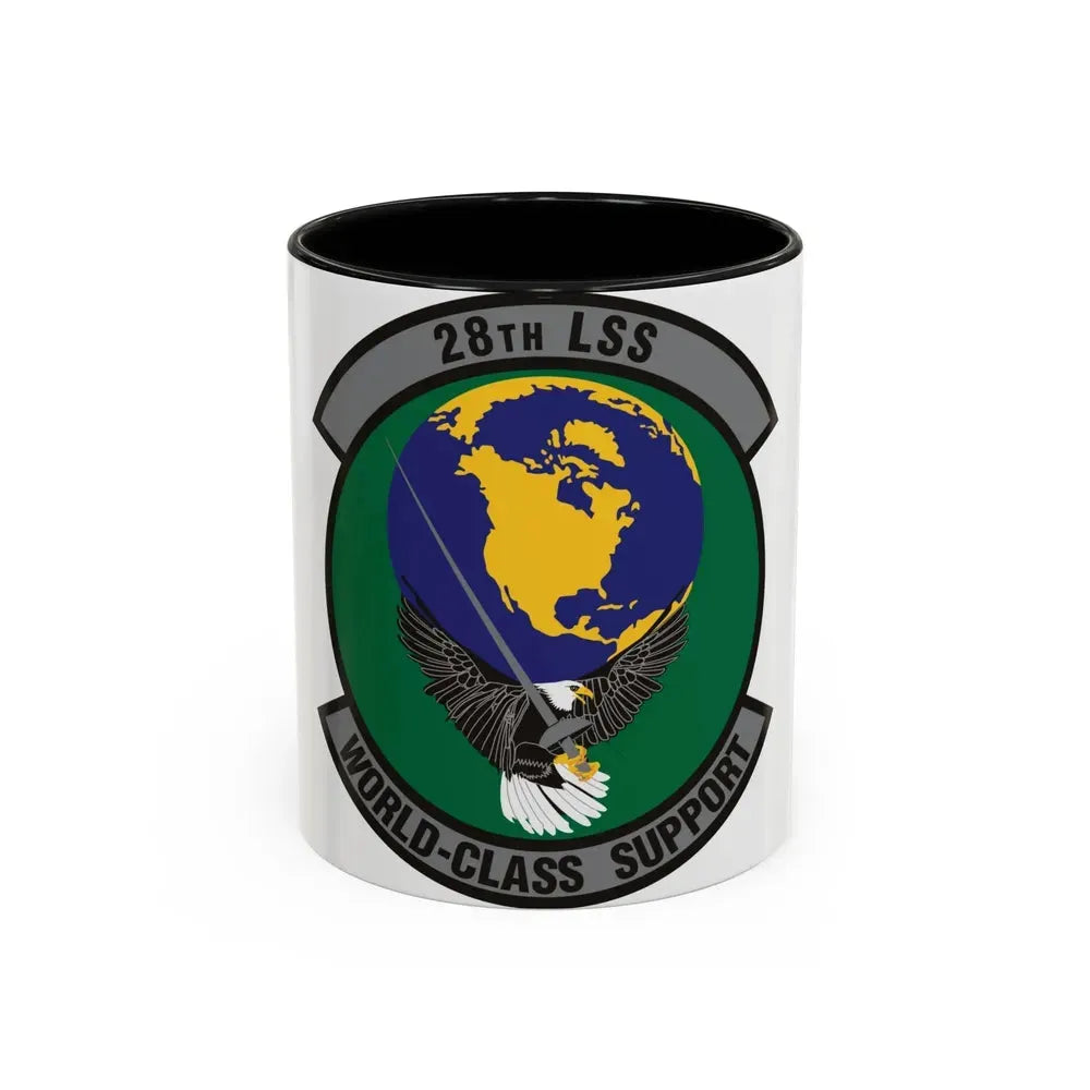 28th Logistics Support Squadron (U.S. Air Force) Accent Coffee Mug 11oz Black - Go Mug Yourself