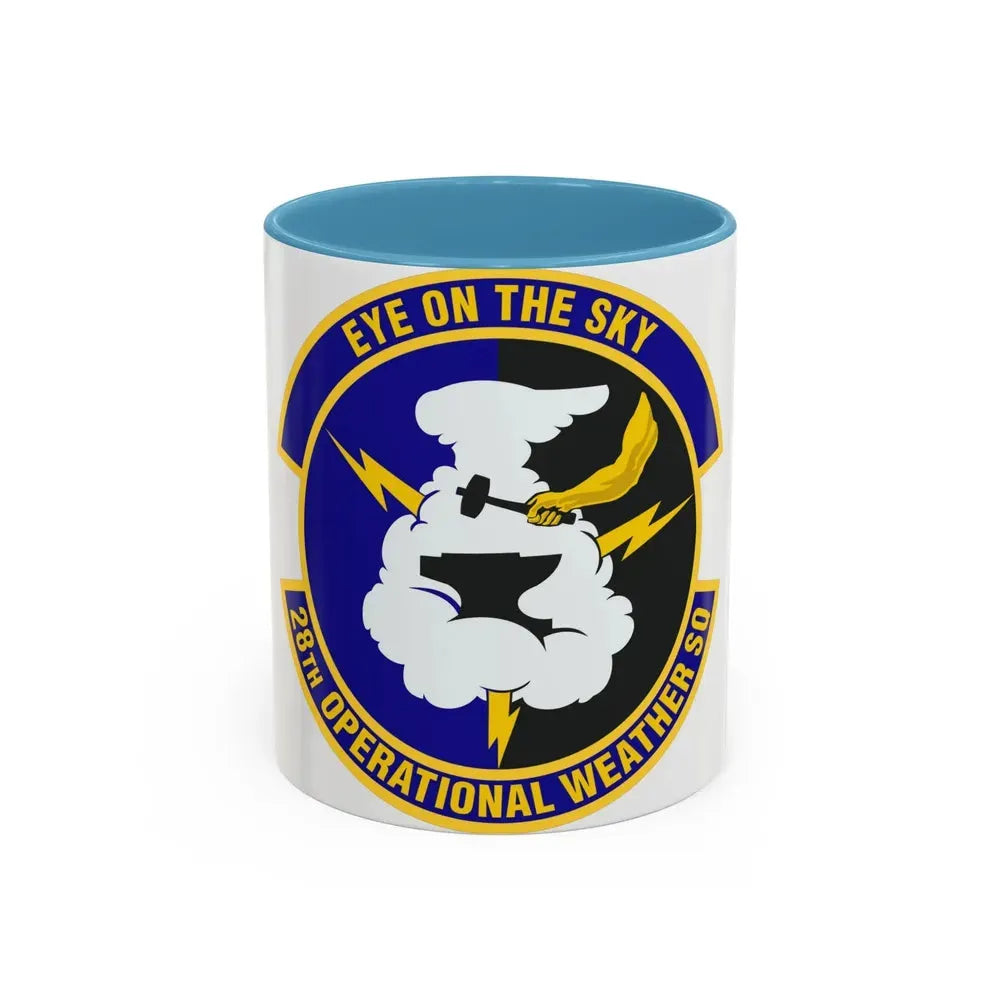 28th Operational Weather Squadron (U.S. Air Force) Accent Coffee Mug 11oz Light Blue - Go Mug Yourself